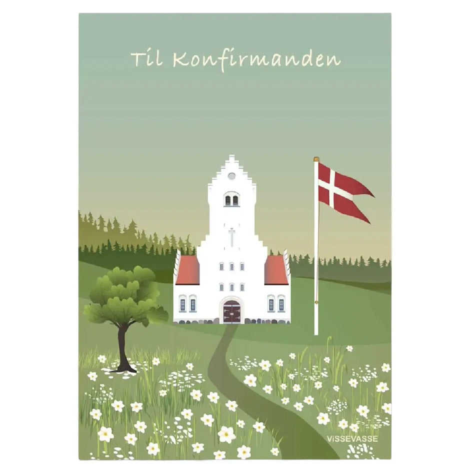 ViSSEVASSE Til konfirmanden minikort i A7-format til konfirmationsgaven