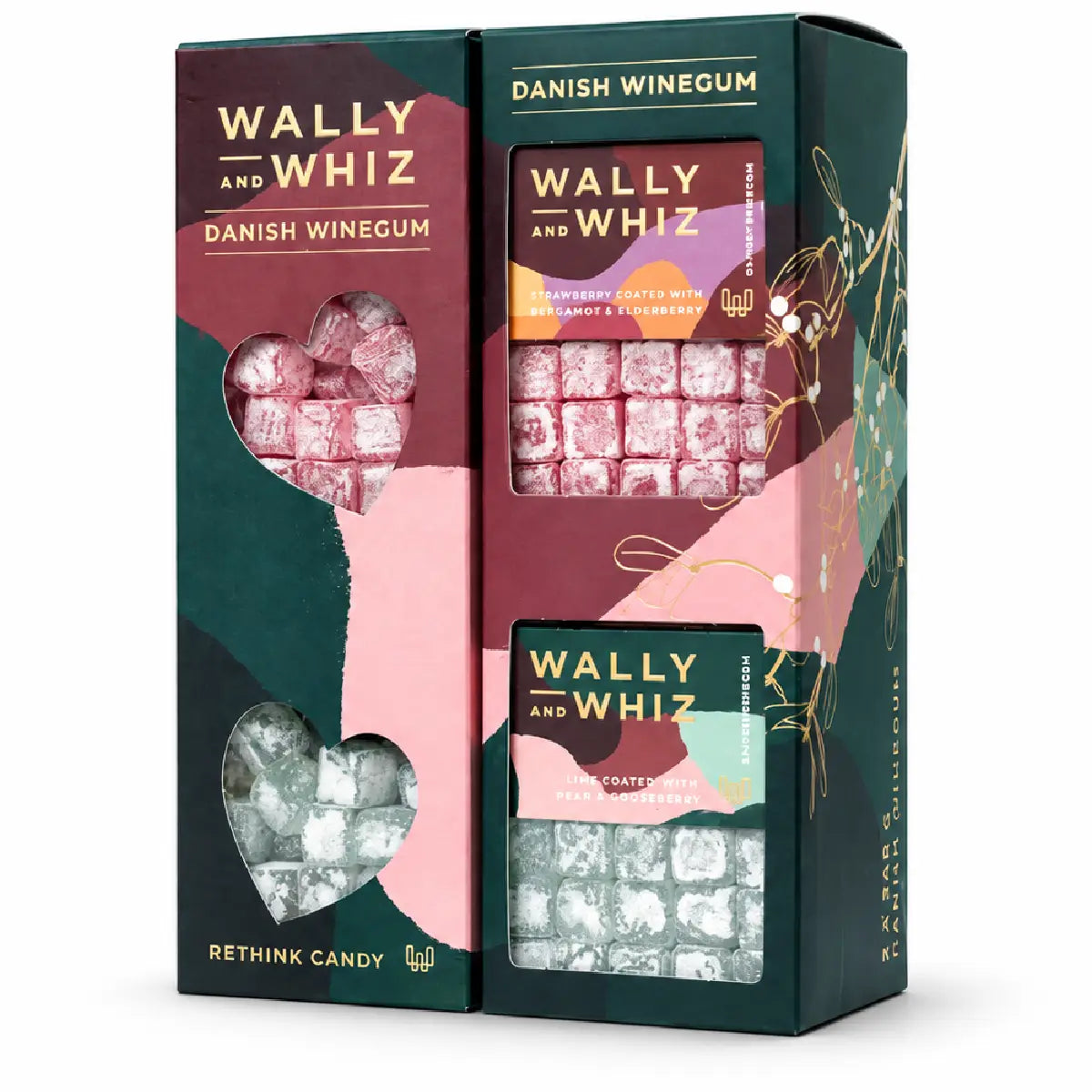 Wally and Whiz Christmas High Cube 480 g med to varianter dansk gourmetvingummi