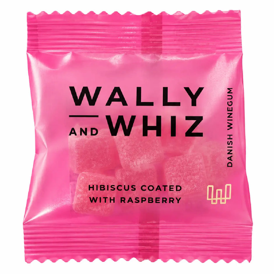 Wally and Whiz Hibiscus med Hindbær 11 g gourmetvingummi med hindbærpulver