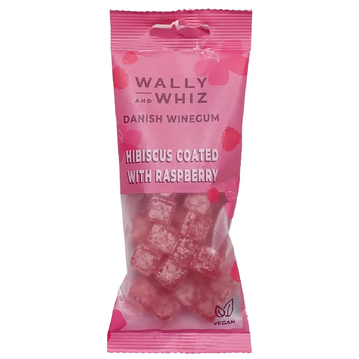 Wally and Whiz Hibiscus med Hindbær 57 g gourmetvingummi med hindbærpulver