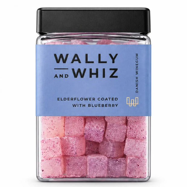 Wally and Whiz Hyldeblomst med Blåbær 240 g vingummi med blåbærpulver