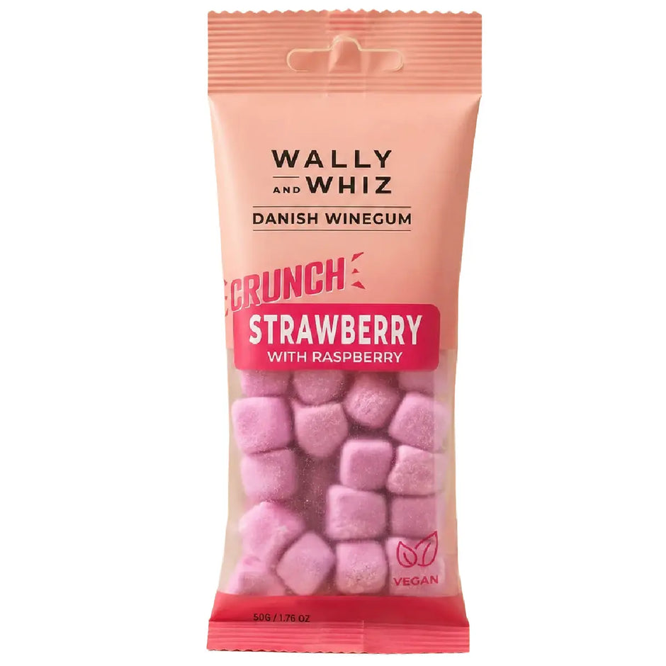 Wally and Whiz Jordbær med Hindbær 50 g gourmetvingummi
