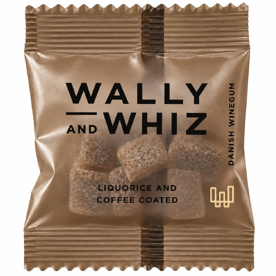 Wally and Whiz Lakrids med Kaffe og Kakao 11 g gourmetvingummi
