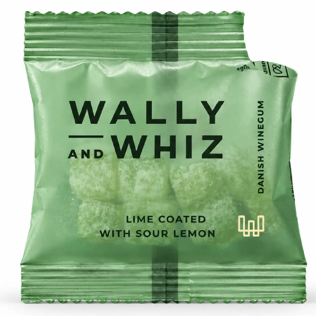 Wally and Whiz Lime med Sur Citron 11 g gourmetvingummi med syrlig citronsmag