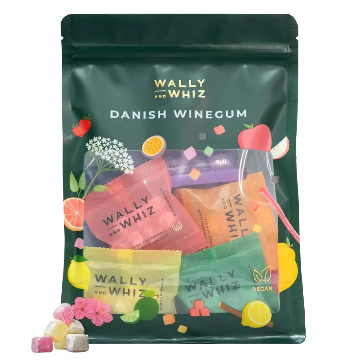 Wally and Whiz Mix med 30 små poser gourmetvingummi á 11 g