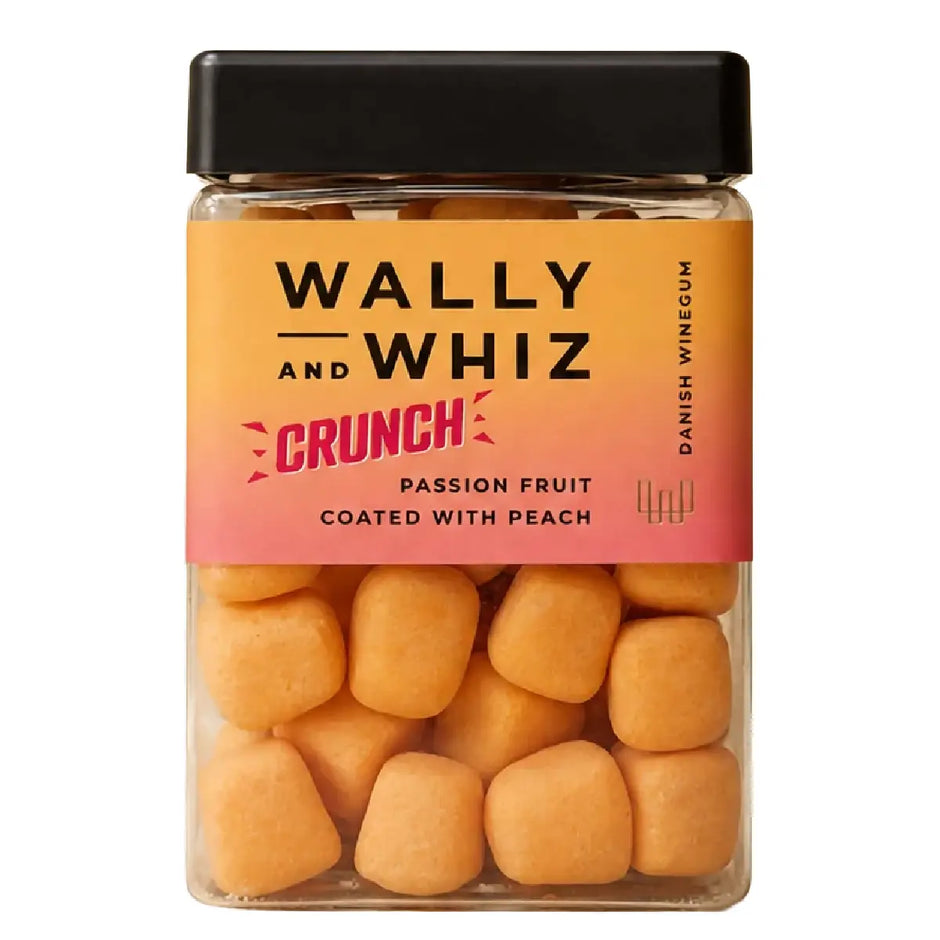 Wally and Whiz Passionsfrugt med Fersken Crunch 210 g gourmetvingummi