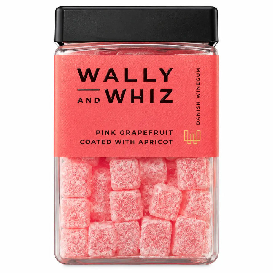 Wally and Whiz Pink Grapefrugt med Abrikos 240 g gourmetvingummi med abrikospulver