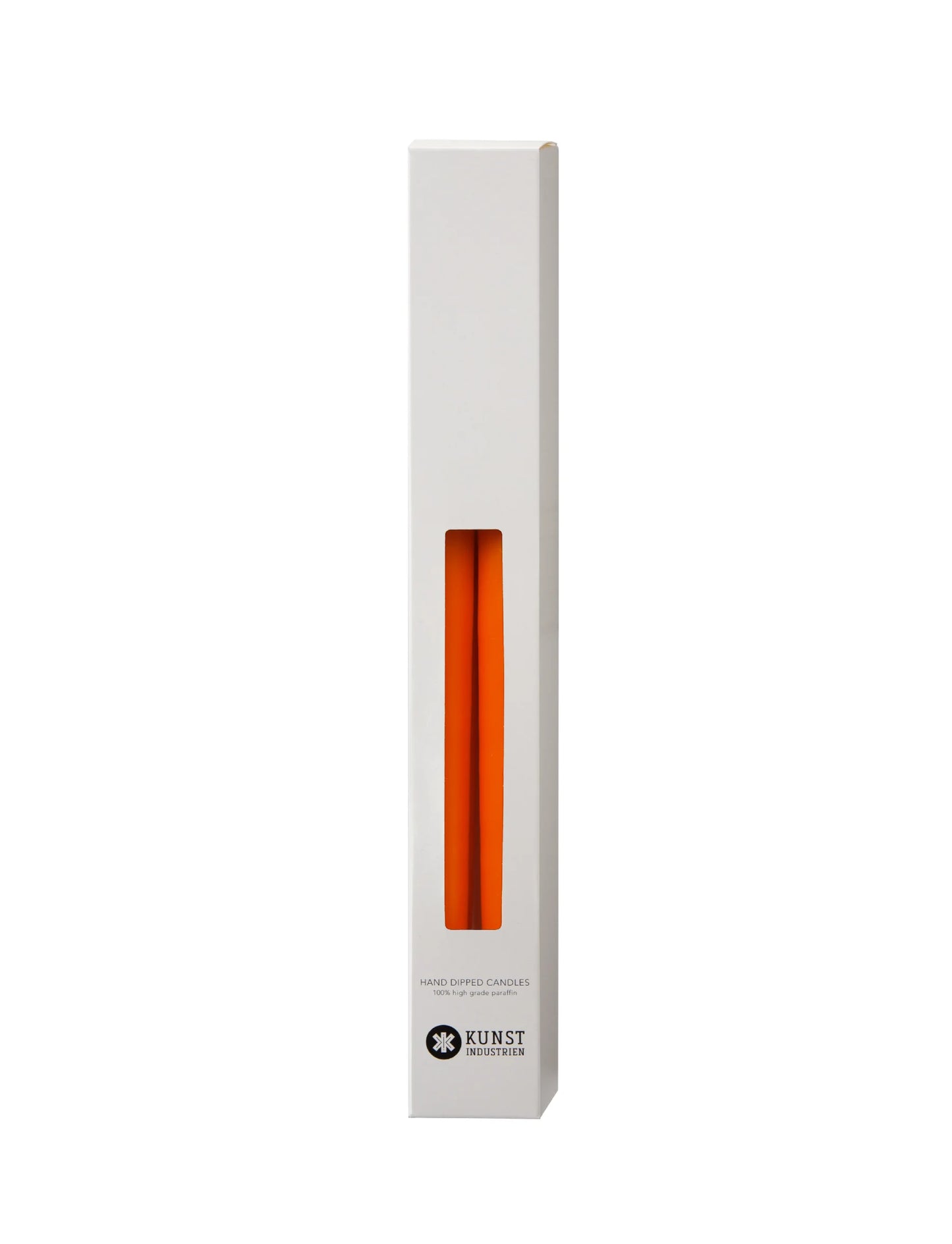 Kunstindustrien - Orange Stearin Lys 35CM