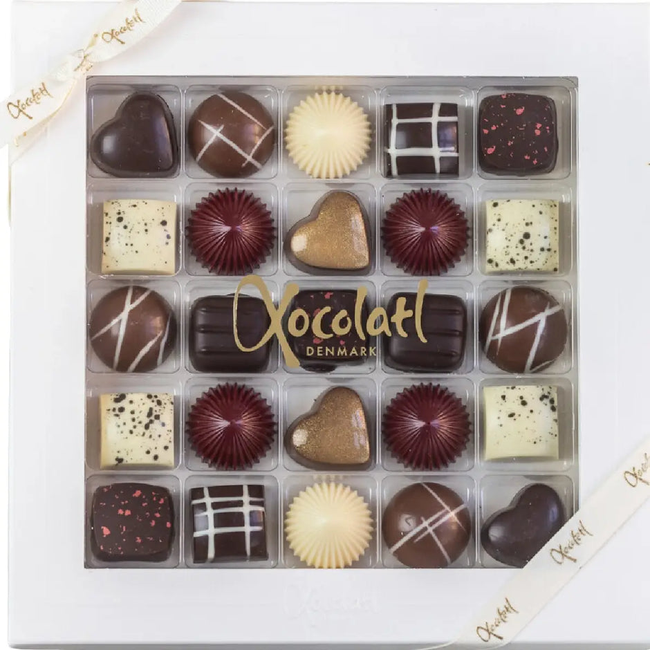 Xocolatl Christiansfelder Star 25 220 g med 25 fyldte chokolader