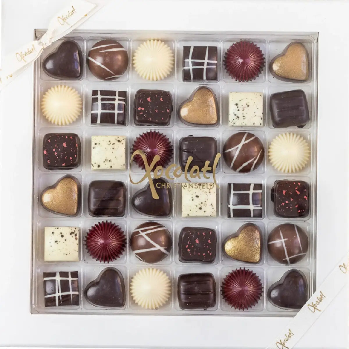Xocolatl Christiansfelder Star 36 310 g med 36 fyldte chokolader