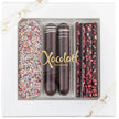 Xocolatl Christmas Moments 160 g juleæske med chokolade mandler hindbær og mint