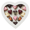 Xocolatl Heart Box 14 hjerteformet gaveæske med 14 fyldte chokolader med passionsfrugt, solbær, karamel og hasselnød, 140 g