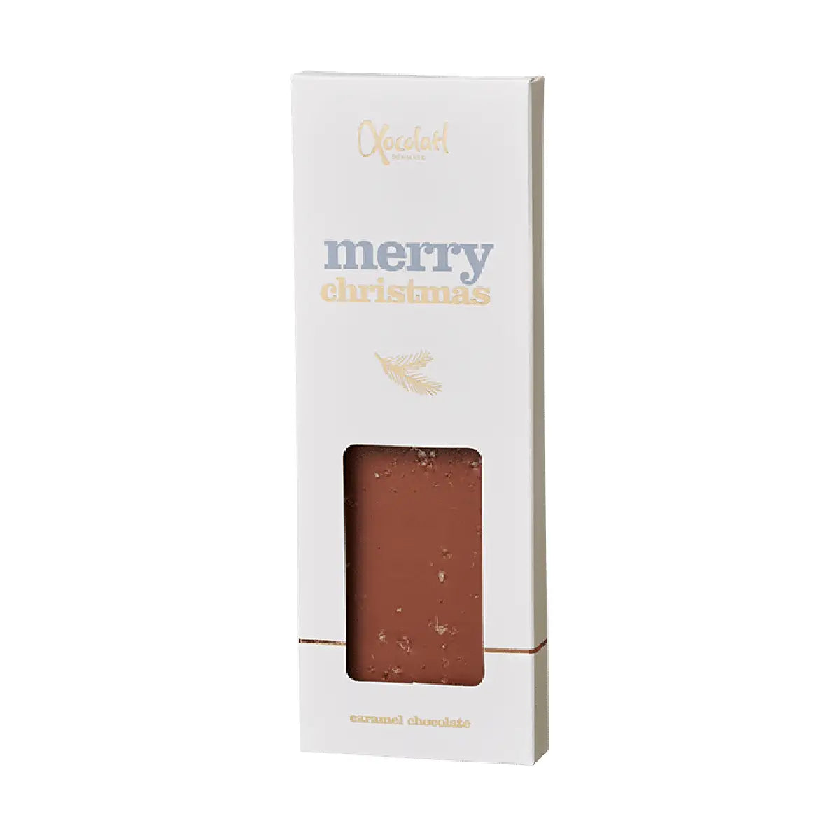 Xocolatl Merry Christmas White 50 g med karamelchokolade og havsalt