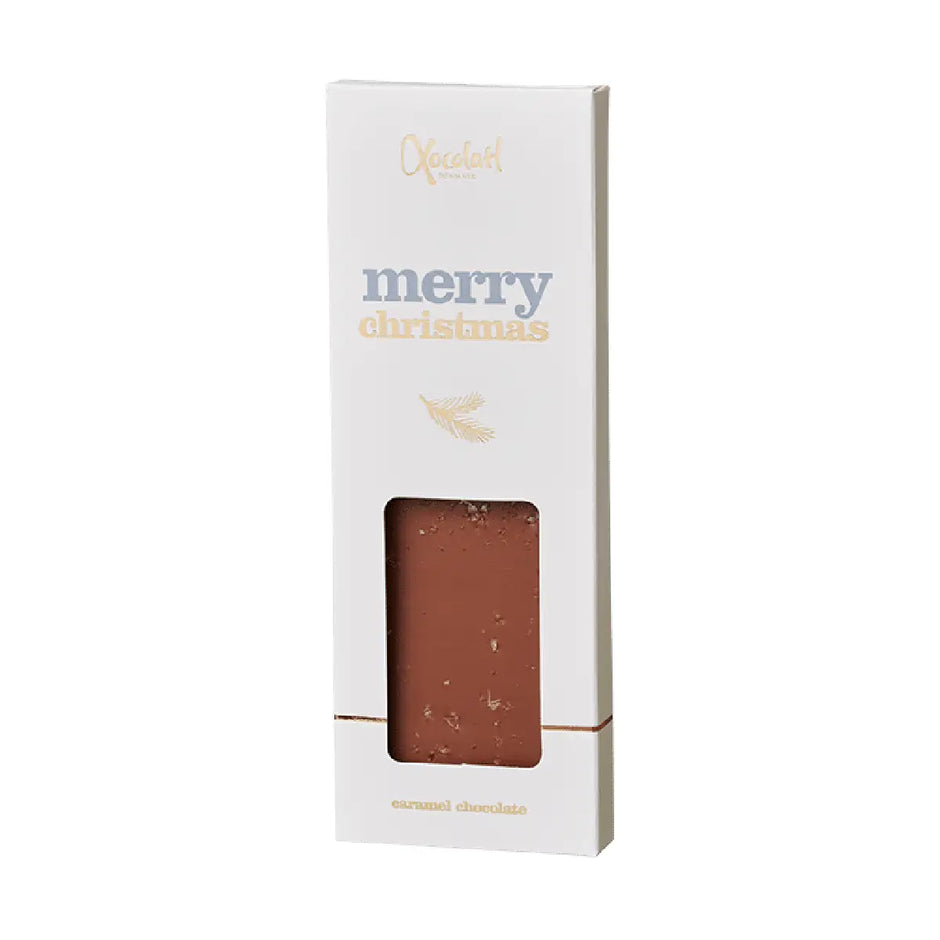 Xocolatl Merry Christmas White 50 g med karamelchokolade og havsalt