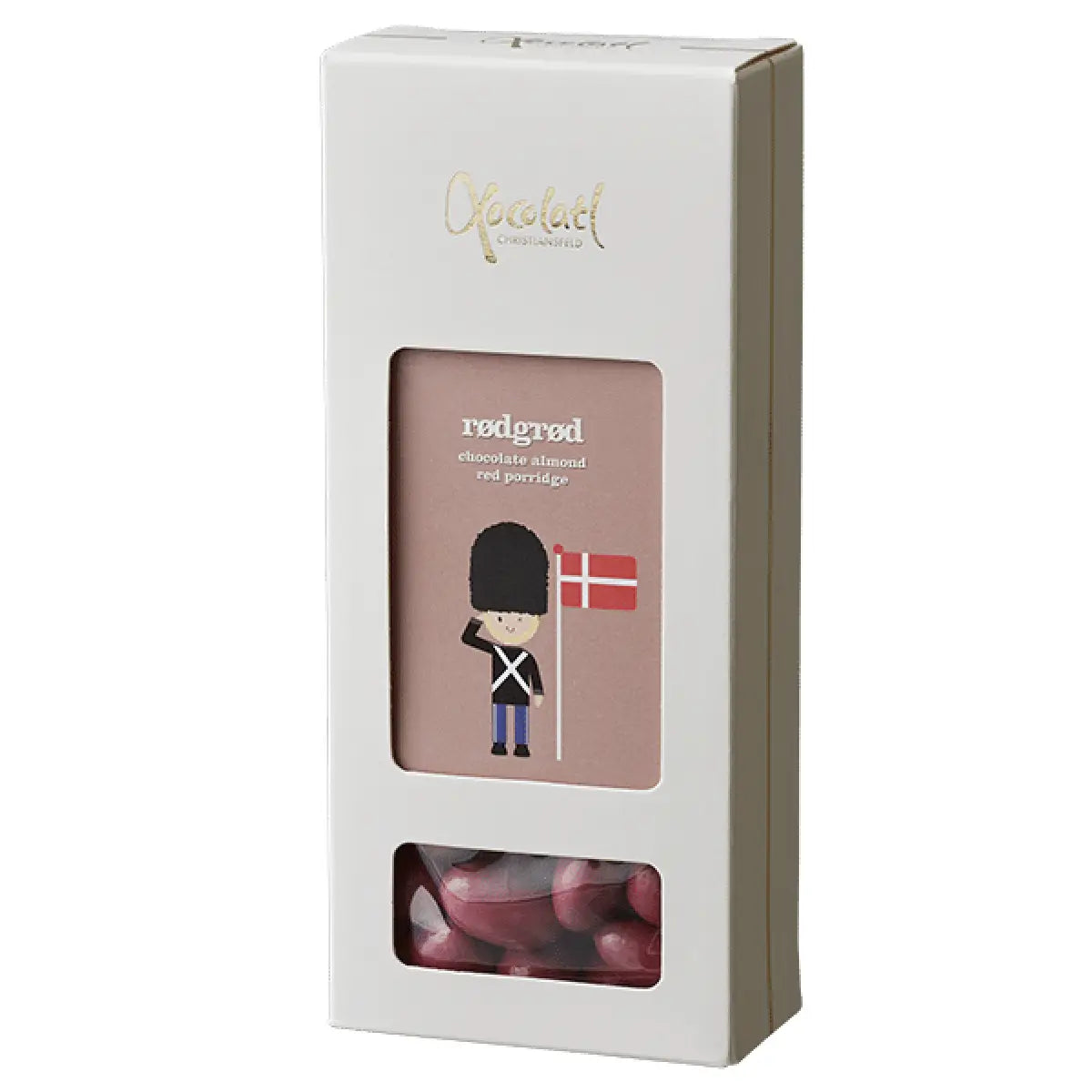 Xocolatl Rødgrød med sprøde mandler, chokolade, jordbær, solbær og hindbær i pose med 90 g