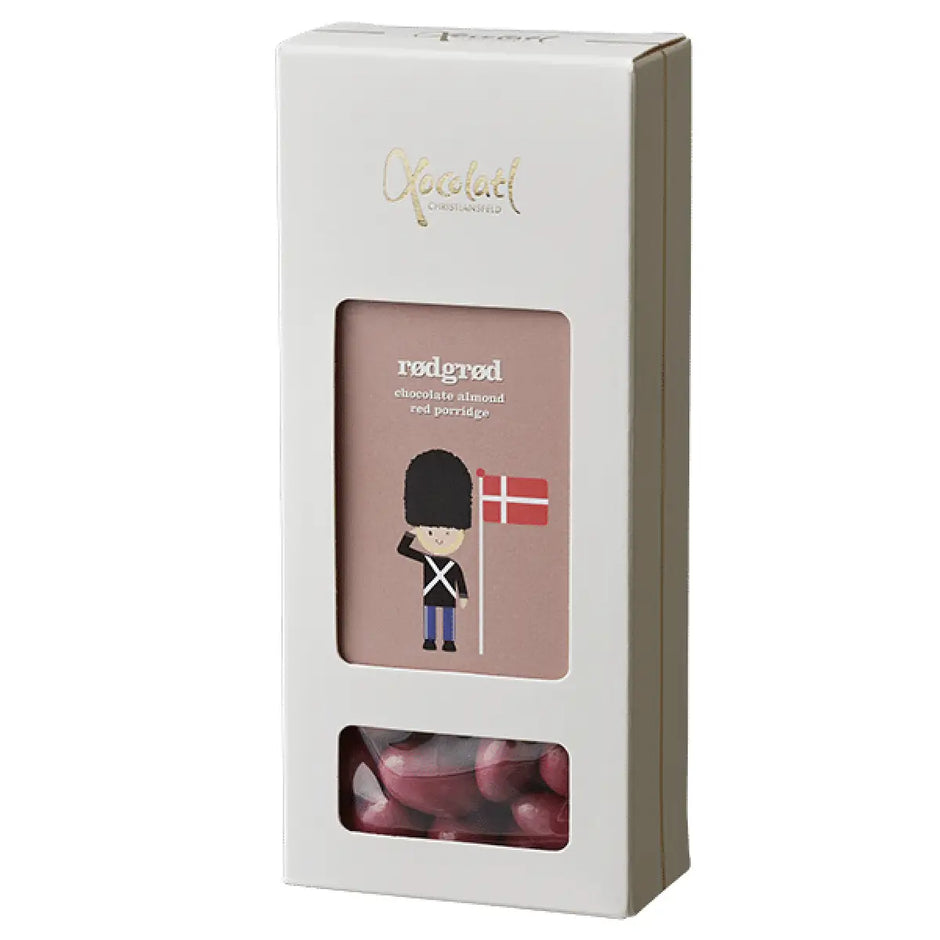 Xocolatl Rødgrød med sprøde mandler, chokolade, jordbær, solbær og hindbær i pose med 90 g