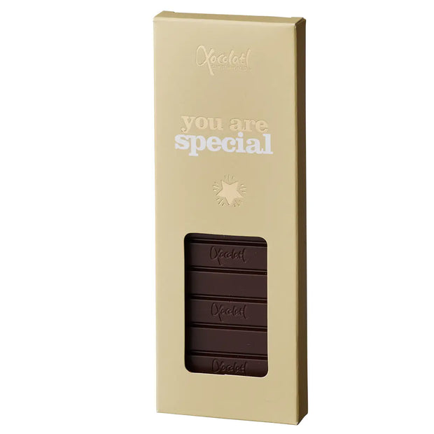 Xocolatl You Are Special 70% mørk chokoladebar i gaveklar plade med intens kakaosmag, 50 g
