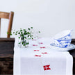 Langkilde & Søn bordløber med Dannebrog 30 x 175 cm
