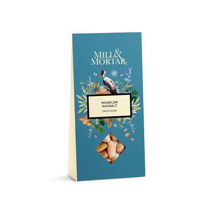 Mill & Mortar Mandler med Havsalt økologisk 100 g