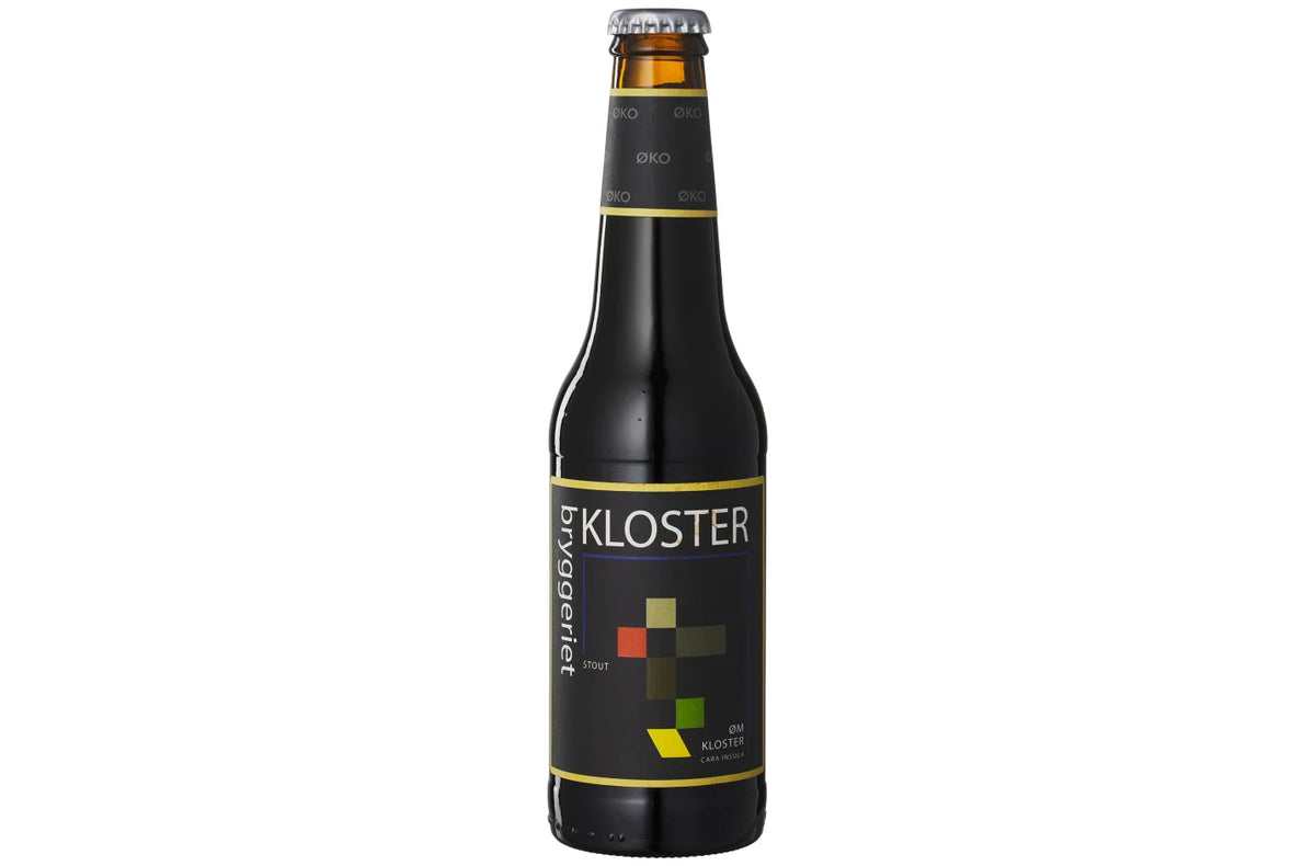 Klosterbryggeriet Kloster Stout økologisk mørk stout med lakridsrod, 33 cl